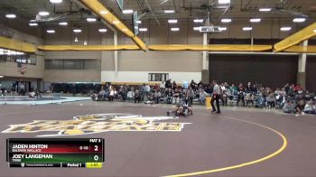 133 lbs Semifinal - Jaden Hinton, Baldwin Wallace vs Joey Langeman, Trine
