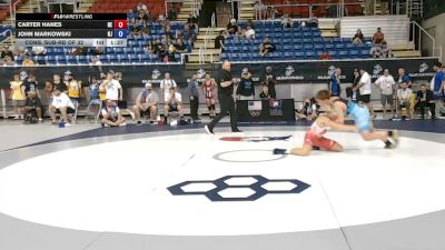 150 lbs Cons. Sub-rd Of 32 - Carter Hanes, Nebraska vs John Markowski, New Jersey