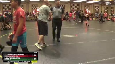 101 lbs Finals (8 Team) - Alexander Depratti, Mat Assassins Red vs Brayden Binetti, Olympic