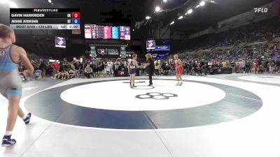 120 lbs Cons. Rd Of 128 - Gavin Harkrider, OK vs Jesse Judkins, UT