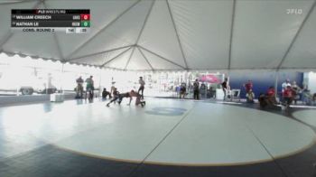 144 lbs Cons. Round 2 - Nathan Le, Hillcrest High School Wrestlin vs William Creech, Laguna Hills High School