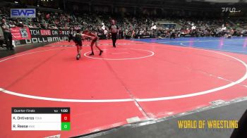 60 lbs Quarterfinal - Kinsley Ontiveros, Texas Elite vs Raegan Reese, Keystone Wrestling Club