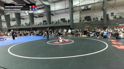 16U Girls FS - 115 lbs Champ. Round 1 - Coralynn Newberry, WA vs Isabella Serrano, CA