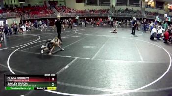 44-46 lbs 3rd Place Match - Zayley Garcia, Chadron Junior Wrestling Club vs Olivia Nekolite, Pioneer Wrestling Club