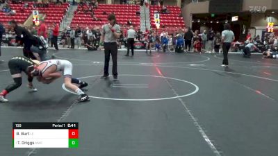 100 lbs 1st Place Match - Tucker Driggs, Manhattan Wrestling Club vs Braxton Burt, Lawrence Elite