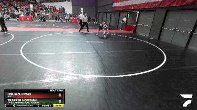 88 lbs Cons. Round 4 - Trapper Hoffman, Sarbacker Wrestling Academy vs Holden Lomax, NGL