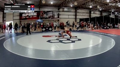 57 kg Cons. Round 4 - Gabriel Sherrell, Beaver Wrestling Club vs Ty Tice, RTC South