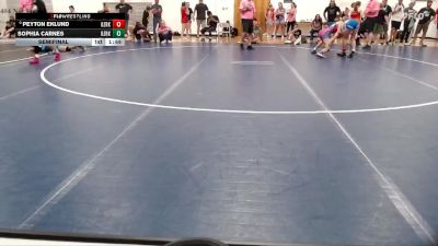 97-107 lbs Semifinal - Peyton Eklund, HWA vs Sophia Carnes, Doomsday Wrestling Club