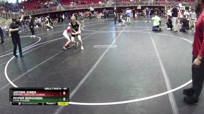 107 lbs Semifinal - Piyper Berggren, Little Cougars vs Jayden Jones, Nebraska Wrestling Academy