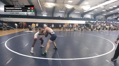 141 lbs Cons. Semi - Jacob Cunningham, Messiah vs Malcolm Chrispin, Bridgewater State