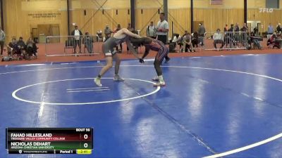 157 lbs Champ. Round 2 - Fahad Hillesland, Treasure Valley Community College vs Nicholas Dehart, Arizona Christian University