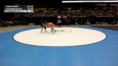 155 lbs 1st Place Match - Cianna Graves, Tecumseh-Shawnee Heights HS vs Falasteen Shalabi, Basehor-Linwood HS