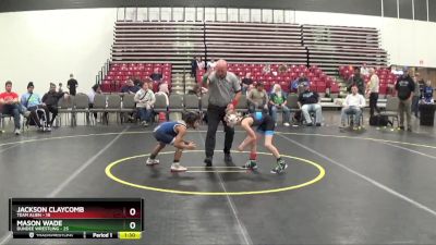 60 lbs Placement Matches (8 Team) - Mason Wade, Dundee Wrestling vs Jackson Claycomb, Team Alien