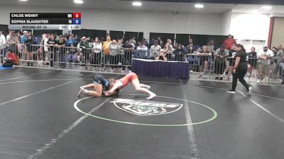 132 lbs Round Of 16 - Chloe Wehry, MN vs Sophia Slaughter, VA