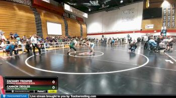 120 lbs Champ. Round 1 - Zachary Trosper, Wyoming Indian Middle School vs Cannon Ziegler, Lincoln Middle School