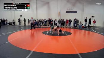 138 lbs Champ. Round 3 - Triston Elmore, Eastern vs Lane Helderman, Park Heritage