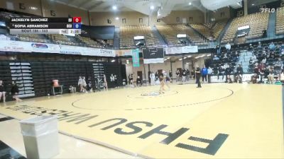 103 lbs Semifinal - Sofia Abramson, Oklahoma City University vs Jackelyn Sanchez, Schreiner University