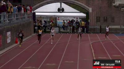 CW 4x400 CoA Event 355 Heat 3 At Penn Relays