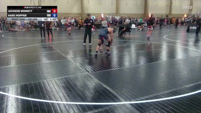 138 lbs Round Of 16 - Jackson Bennett, Citrus Wrestling Club vs Kase Hopper, Venice