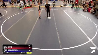 108 lbs Round 2 - Lyla Davis, MN vs Faye Schachtner, WI