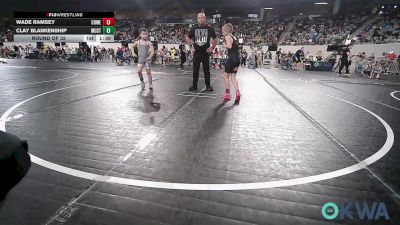 75 lbs Round Of 32 - Wade Ramsey, Coweta Tiger Wrestling vs Clay Blankenship, Mustang Bronco Wrestling Club