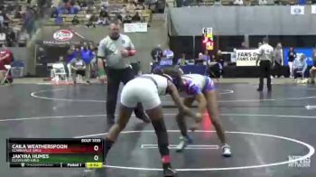 Girls 120 lbs Cons. Round 1 - Jakyra Humes, Cleveland Girls vs Caila Weatherspoon, Clarksville Girls