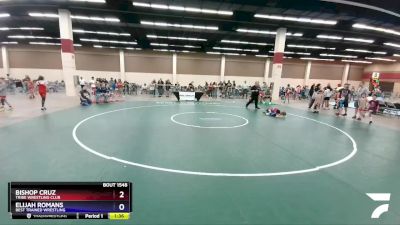 49 lbs Round 2 - Bishop Cruz, Tribe Wrestling Club vs Elijah Romans, Best Trained Wrestling