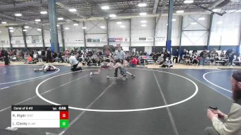 86 lbs Consi Of 8 #2 - Kyler Alger, Crater Mat Club vs Lane Clarey, Klamath Basin Warriors
