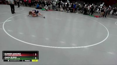 120 lbs Cons. Round 3 - Gunner Sanchez, Team Idaho Wrestling Club vs Owen Burns, The Hall Wrestling Club