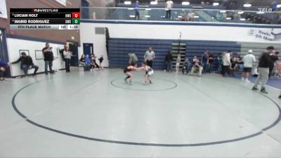 63 lbs 5th Place Match - Ingrid Rodriguez, Grizzly Wrestling Club vs Lucian Holt, Hawk Wrestling Club