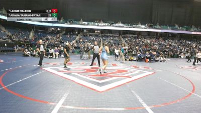 7A - 165 lbs Cons. Semi - Adalia Tamayo-Fryar, Southwest Guilford High School vs Laynie Valerin, Cleveland High School