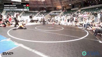 75 lbs Rr Rnd 2 - Cooper PULLIAM, Team Tulsa RED vs Kaysen Lewelling, Keystone Kids Wrestling Club