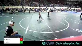 46 lbs Round Of 16 - Ezekial Fee, Perry Wrestling Academy vs Kaiya Huff, Vinita Kids Wrestling