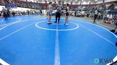 84-88 lbs Rr Rnd 1 - Vanessa Farmer, Lions Wrestling Academy vs Braden Cabaniss, Newcastle Youth Wrestling