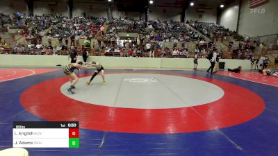 85 lbs Consi Of 8 #1 - Lincoln English, Richmond Hill Wrestling Club vs Jace Adams, Troup Wrestling