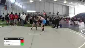 136 lbs Quarterfinal - Kaydence Boyd, Elite Force vs Abby Varady, Ford Dynasty WC