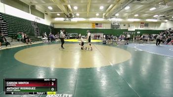 120 lbs Champ. Round 1 - Carson Wintch, Klahowya vs Anthony Rodriguez, Mount Vernon