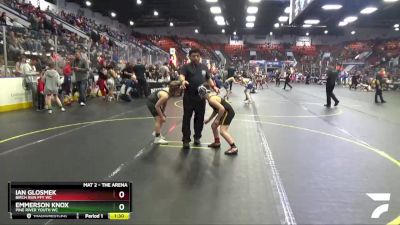 75 lbs Cons. Round 2 - Ian Glosmek, Birch Run PFY WC vs Emmerson Knox, Pine River Youth WC