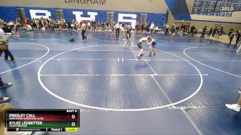 110 lbs Quarterfinal - Kylee Ledbetter, Team Prestige vs Presley Call, Bear River Wrestling Club