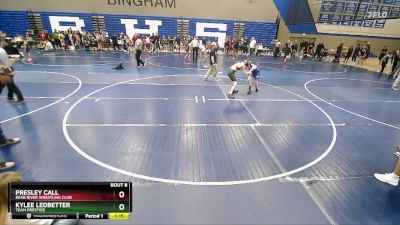 110 lbs Quarterfinal - Kylee Ledbetter, Team Prestige vs Presley Call, Bear River Wrestling Club