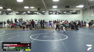 178 lbs 1st Place Match - Brady Warner, Napoleon Youth WC vs Gunnar Williams, Portland WC