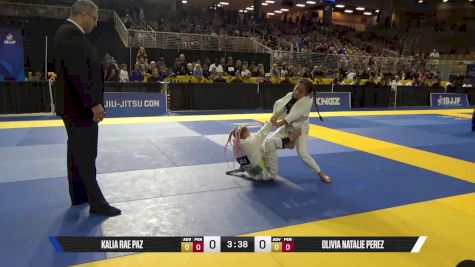 Olivia Natalie Perez vs Kalia Rae Paz 2025 Pan Kids Jiu-Jitsu IBJJF Championship