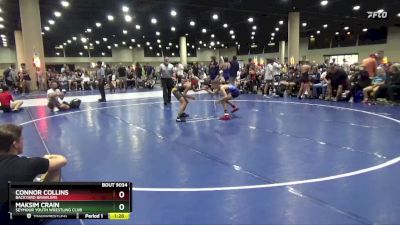 85 lbs Semifinal - Connor Collins, Backyard Brawlers vs Maksim Crain, Seymour Youth Wrestling Club