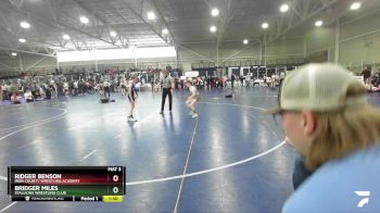 82 lbs Quarterfinal - Ridger Benson, Iron County Wrestling Academy vs Bridger Miles, Stallions Wrestling Club