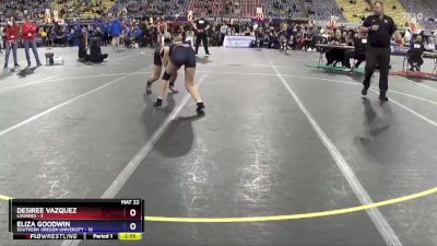 131 lbs Round 1 (16 Team) - Desiree Vazquez, Lourdes vs Eliza Goodwin, Southern Oregon University