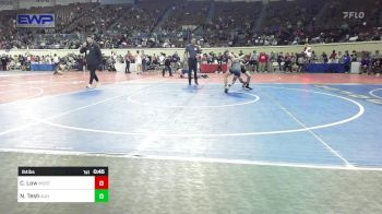 84 lbs Consi Of 8 #1 - Carson Low, Mustang Middle School vs Nicholas Tesh, Altus JH