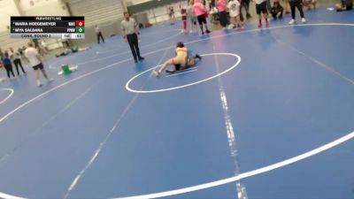 94-105 lbs Cons. Round 3 - Maria Hoegemeyer, Wrestling With Character vs Mya Saldana, Pikes Peak Warriors Wrestling