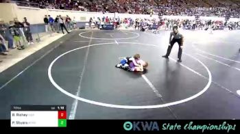 70 lbs Round Of 16 - Bryson Richey, Vian Wrestling Club vs Pete Shyers, Miami Takedown Club