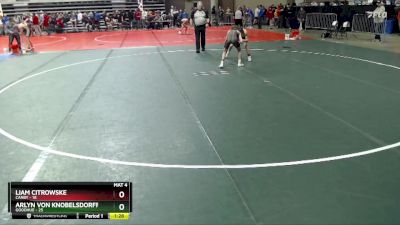 95 lbs Champ. Round 1 - Arlyn Von Knobelsdorff, Goodhue vs Liam Citrowske, Canby