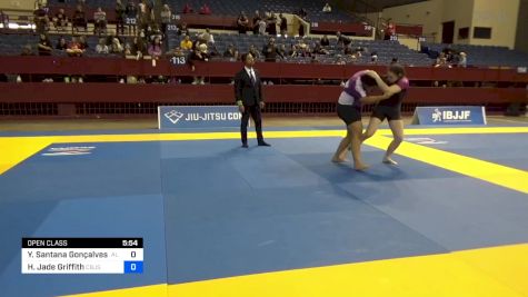 Yasmim Santana Gonçalves Santos vs Hannah Jade Griffith 2024 Pan IBJJF Jiu-Jitsu No-Gi Championship